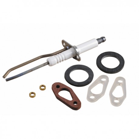 Ignition electrode + flame sensing probe + seal - DE DIETRICH : 0295165