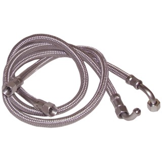 Hose fuel f14/150 x f14/150 bent 90°  1000mm  (X 2) - DIFF