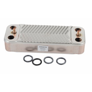 Domestic hot water exchanger 14 plates - DIFF for Chaffoteaux : 571646