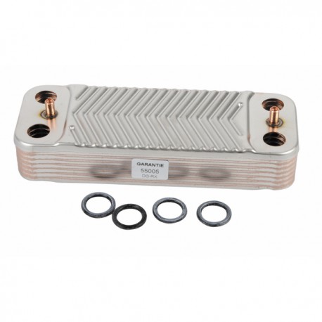 Domestic hot water exchanger 14 plates - DIFF for Chaffoteaux : 571646