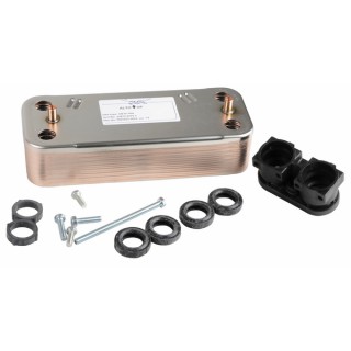 Domestic heat exchanger 14 plates - CHAFFOTEAUX : 61302409-01