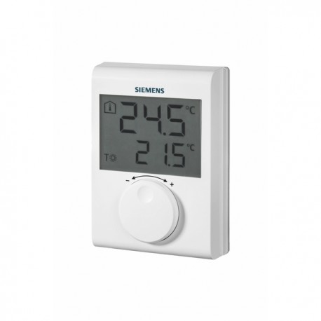 Electronic room thermostat, LCD, setting knob - SIEMENS : RDH100
