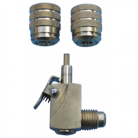 Angled self-sealing quick-connecting coupling  - GALAXAIR : QCE-14516