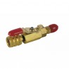 Red valve M1/4" x F5/16" - GALAXAIR : SA-14M516F-R