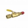 Yellow valve M1/4" x F5/16" - GALAXAIR : SA-14M516F-Y