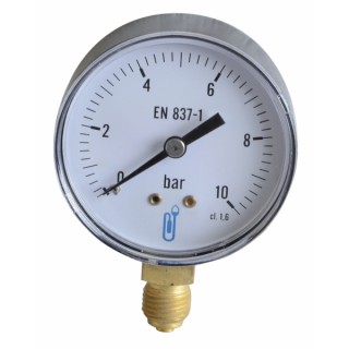 Pressure gauge 0 to 10 bar ø63mm