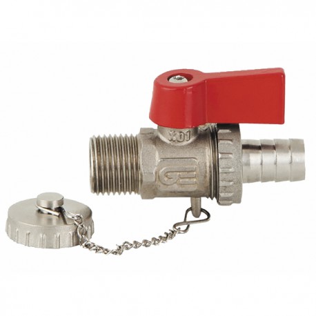 Valve MM with lever and plug and connector 1/2" - DIFF