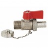 Valve MM with lever and plug and connector 1/2" - DIFF