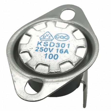 Bimetallic thermostat with flange 145°C - DIFF