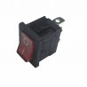 Red light switch 0/1 6A 3XFASTON - DIFF