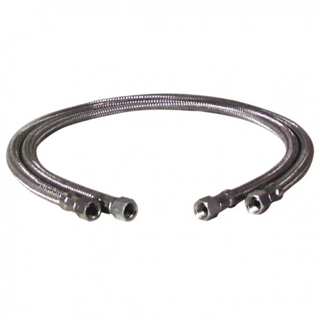 Hose fuel f3/8" x f3/8" straight length 1200mm  (X 2) - DIFF