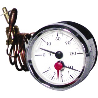 Manothermomete dial, 0 120°c 0 6bars ø58mm 1500