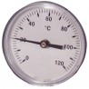 Dial thermometer axial plunger 0 - 120°c ø63mm - DIFF