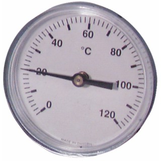 Dial thermometer axial plunger 0 120°c ø80mm 100