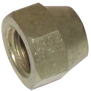 Brass cap flare fitting F1/4"  (X 6)