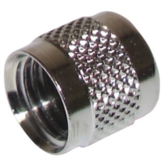 Chrome cap flare 1/4"  (X 6)