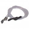 Ptfe hv lead ø2.5mm faston terminals 2,8  (X 2)