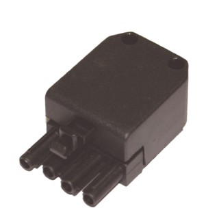 4 poles male plug
