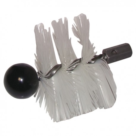 Round roller brush cmv nylon ø 125 mm  - DIFF