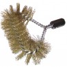 Boiler head brush brass steel  - DIFF