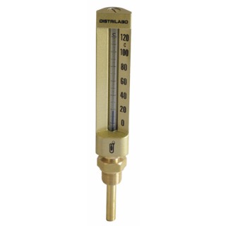 Industrial thermometer straight 0/120°c