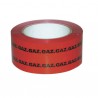Adhesive roll - PVC adhesive roll - Bright red - printed GAS (50mm x 100m) - DIFF
