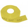 Adhesive roll - PVC adhesive roll - Yellow - printed GAS (50mm x 60m) - DIFF
