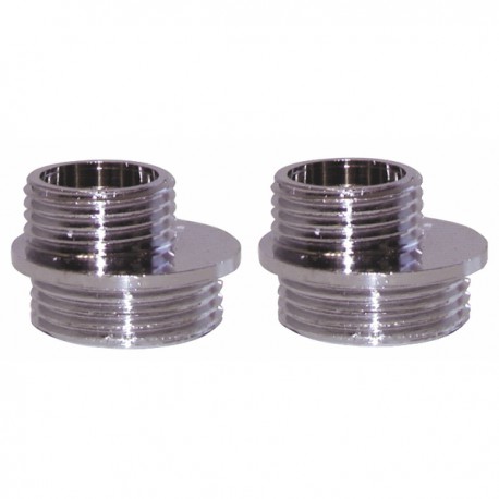 Yard valves and fittings - Off-centre fitting M1/2" x m3/4"  (X 2) - DIFF