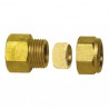Fitting with ring - Straight F3/8 x tube 10mm  (X 10) - DIFF