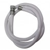 Flexible and hand shower - White shower flexible length 1500mm - DIFF