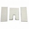 Refractory insulation kit stove back+side MERCURIO/VENERE - FERROLI : 599001850
