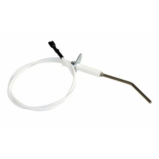Flame sensing probe 90° bend-cable - DIFF for De Dietrich Chappée : 97580451