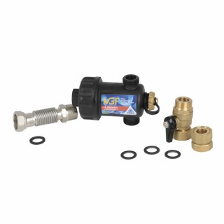 Magnetic filter MGF black with valve 3/4" - RBM : 37010550