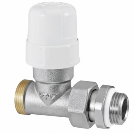 Convertible straight radiator valve body male 1/2 RFS (built-in seal on connector) - RBM : 490400