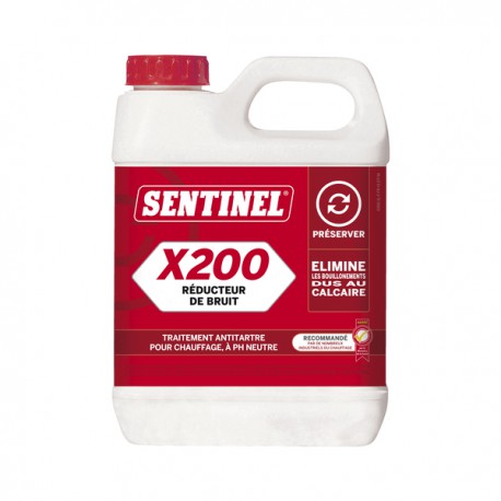 X200 Boiler noise reducer -  can 1 liter - SENTINEL : X200L-12X1L-EXP