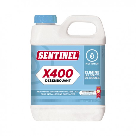 X400 Sludge remover -  can 1 liter - SENTINEL : X400L-12X1L-EXPB