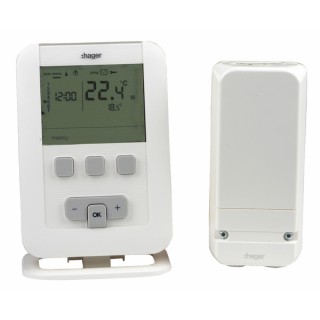 Programmable thermostat radio ek560 batteries lr3 - HAGER : EK560