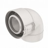 White PPTL/PVC 87° elbow - UBBINK : 229520