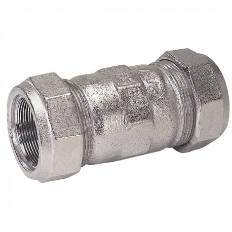 Straight cast iron compression fitting O DN20 - GEBO : 01.150.02.02
