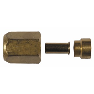 2 connectors 1/4" + 2 connectors 1/2" (0.8) (X 2) - SERTO : 416.2384.265