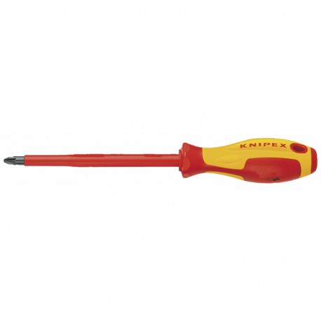 Electrician crosshead screwdriver Pozidriv® PZ1 - KNIPEX : 98 25 01