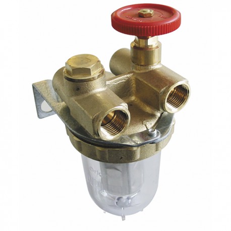 Filter fuel oventrop 2 pipes block valve ff3/8"  - OVENTROP : 2120103