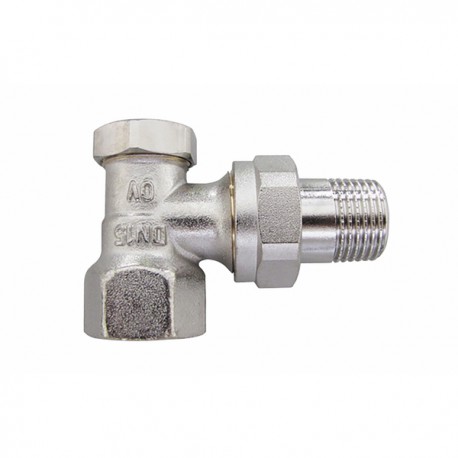 Angle radiator valve with presetting and isolating Combi 2 DN 15 - OVENTROP : 1091062