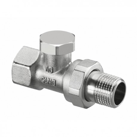 Straight radiator valve with presetting and isolating Combi 2 DN 15 - OVENTROP : 1091162