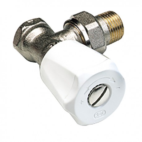 Angle radiator valve single adjustable flow setting F 3/8 - COMAP : 418203