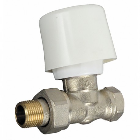 Straight radiator valve single adjustable flow setting F 3/8 - COMAP : 419203