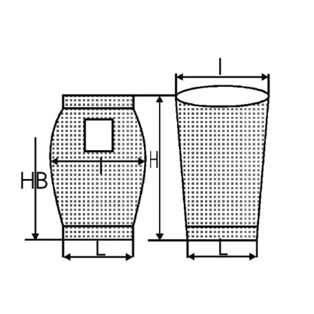 Vacuum cleaner bag h 400 (X 10) - DIFF