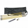 Sweeping rod sweeping kit with snap rods