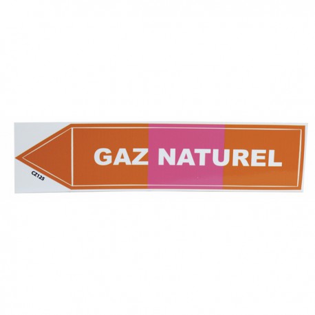 Supple adhesive label - Natural Gas  (X 10) - DIFF