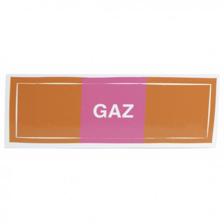 Adhesive label - Gas  (X 10) - DIFF